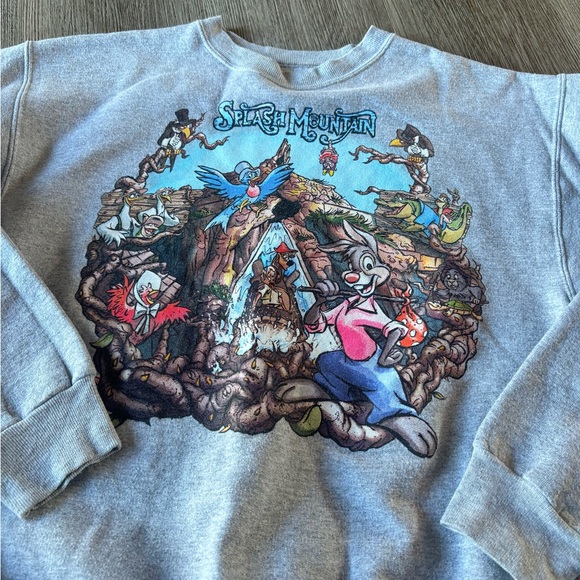 Disney Parks Authentic Original Discontinued Splash Mountain Hanes Sweatshirt - Picture 3 of 5